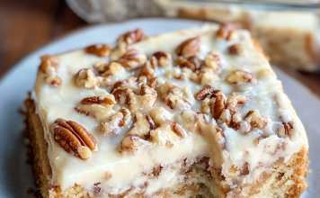 Dive into Decadence: This Butter Pecan Praline Poke Cake Will Leave You Speechless!