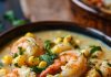 Corn and shrimp soup : A Comforting Coastal Delight