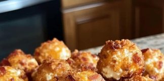 Carb bacon cheddar mini cheese balls