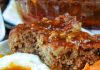 meatloaf with a tomato beef sauce