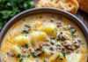 Cheese, Beef and Potato Soup
