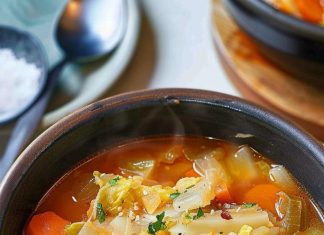 Soup for Burning Fat with Cabbage