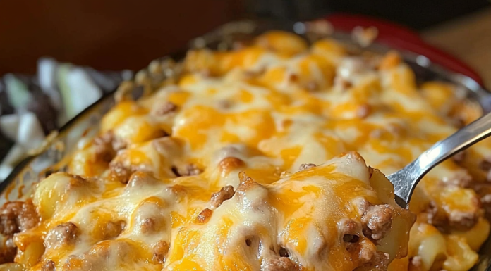 Dig into Comfort: This Cheesy Hamburger Potato Casserole Is a Family Favorite!