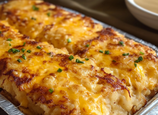 Savor Every Bite of This Irresistible Cheesy Hashbrown Delight – Perfect for Any Meal!