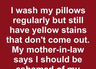 i wash my pillows regularly but still have yellow stains that dont come out my mother in law says i should beashamed of my yellowed pillows i felt so bad how can i fix this