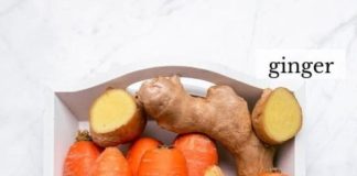 Carrot ginger turmeric juice