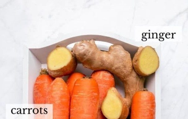 Carrot ginger turmeric juice