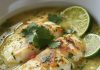 Coconut Lime Fish Soup with Cilantro