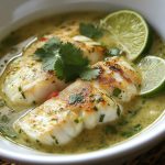 Coconut Lime Fish Soup with Cilantro