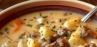 Creamy Potato, Ham, and Cheese Soup