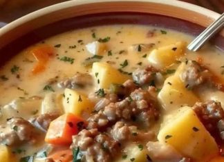 Creamy Potato, Ham, and Cheese Soup