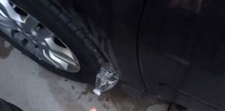 If You See a Plastic Bottle on Your Tire, This Is What It Might Mean