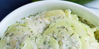 sour cream & dill cucumbers