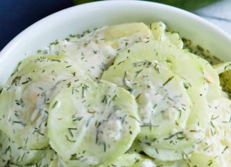 sour cream & dill cucumbers