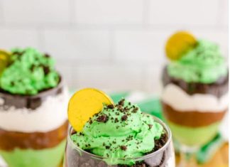St. Patrick’s Day Pudding Parfaits