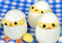 Deviled Egg Chicks for Easter