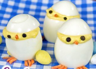 Deviled Egg Chicks for Easter