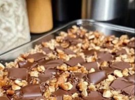 Caramel Chocolate Crunch Bars