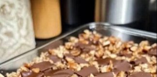 Caramel Chocolate Crunch Bars