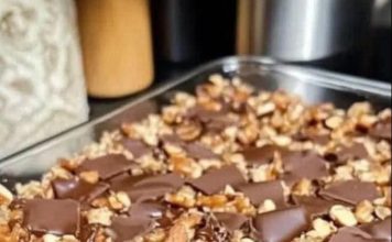 Caramel Chocolate Crunch Bars