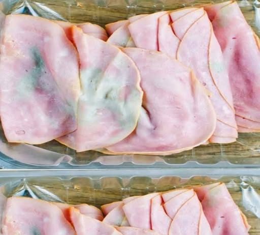 Pulled out some deli meat from fridge. My mother-in-law says it’s wasteful not to use it, but it looks bad to me. What should I do?
