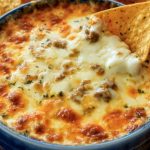 Hot Sausage Beer Cheese Dip