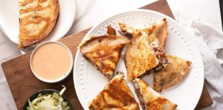 Smash Burger Quesadillas