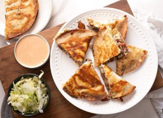 Smash Burger Quesadillas