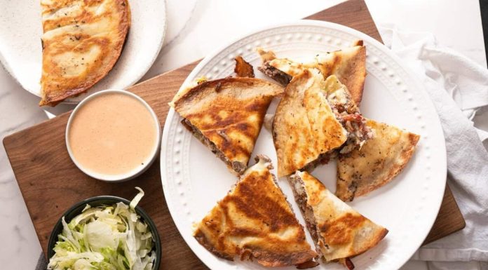 Smash Burger Quesadillas