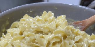 creamy cafeteria noodles