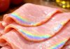 Pulled deli ham from the fridge and noticed a rainbow-like shine on the slices. Is that normal?