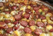 Smoked Sausage & Cheesy Potato Casserole