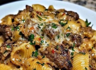 Creamy Paprika Steak Shells