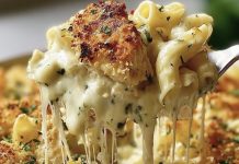 Garlic Parmesan Chicken Pasta Bake