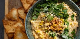 Smoked Street Corn Queso Dip