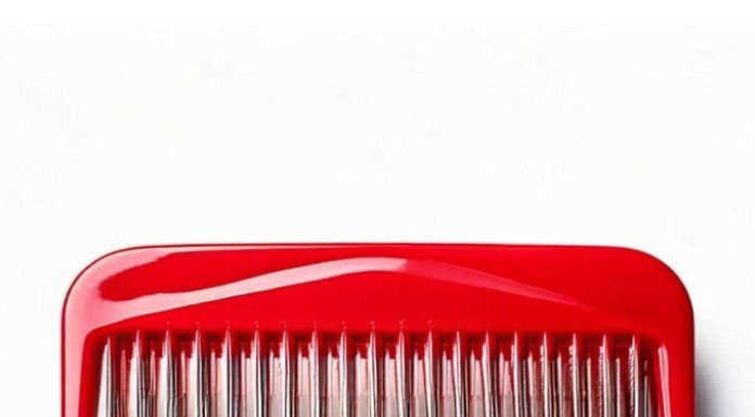 I found a tiny red object in a kitchen drawer that looks like a comb and has lengthy metal prongs. Do you know what it is?