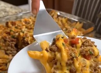 Cheeseburger French Fry Bake
