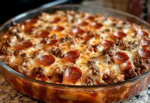 Meat Lovers Pizza Casserole