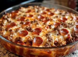 Meat Lovers Pizza Casserole