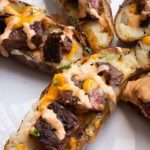 Steak Loaded Potato Skins