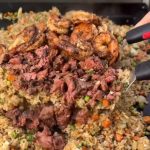Steak and Shrimp Fried Rice