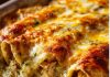 Mexican Green Chile Chicken Cheese Enchiladas