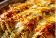 Mexican Green Chile Chicken Cheese Enchiladas