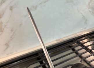 My mother-in-law thinks this tool sharpens her knife, but I didn’t think so. We can’t seem to agree. Is she right?