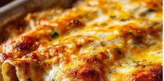 Mexican Green Chile Chicken Cheese Enchiladas