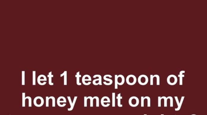 I let 1 teaspoon of honey melt on my tongue every night. 2 days later, this is what happened