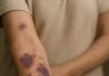 These sudden purple patches on my arms won’t stop appearing, and my doctor is booked until January. What’s happening?