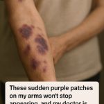 These sudden purple patches on my arms won’t stop appearing, and my doctor is booked until January. What’s happening?