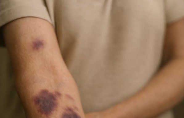 These sudden purple patches on my arms won’t stop appearing, and my doctor is booked until January. What’s happening?