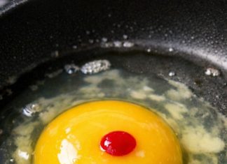 Why is there a gross red spot floating inside my raw egg?